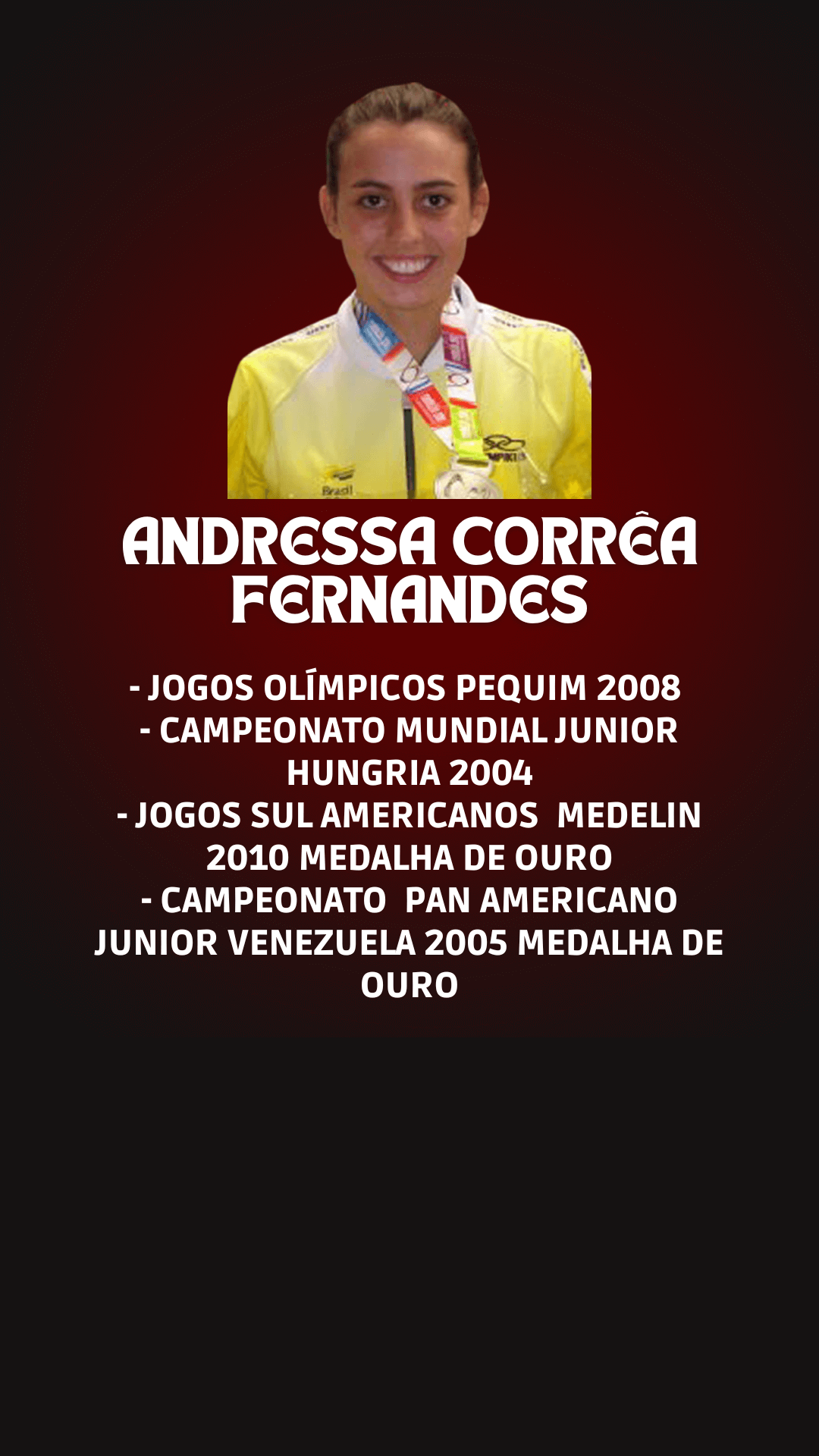 Andressa Corrêa Fernandes — conquistas